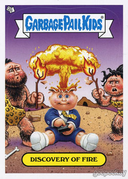 2012 GARBAGE PAIL KIDS BNS1 ADAM BOMB THRU HISTORY SILVER PARALLEL CARD NEW S
