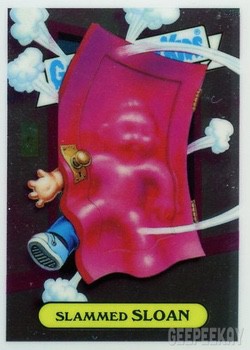 Garbage Pail Kids 2013 Chrome SERIES 1 Refractor L5a SHADOWY SHEILA LOST CARD 