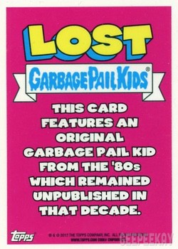 2013 Garbage Pail Kids Chrome Series 1 #L2b Missing Linc 