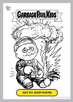 thumbnail interactive-video image 1 of Garbage Pail Kids Chrome John Pound Sketch Single – NM/MT – You Pick 1 of 4
