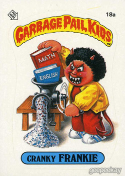 2003 Garbage Pail Kids All New Series 1 ANS1 Box Top Display Poster GPK 