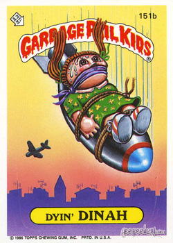 Details about    1986 Topps Garbage Pail Kids--4th Series BLOATED BLAIR #136b 