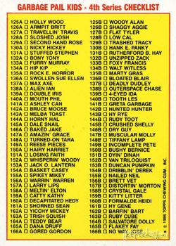 1986 SERIES 4 TOPPS GPK GARBAGE PAIL KIDS 163a TRISH SQUISH 
