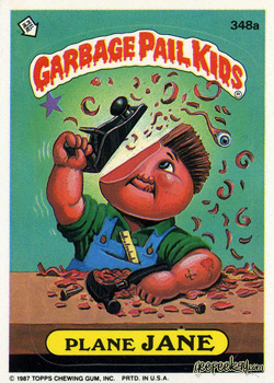 Garbage Pail Kids GPK Original Series 9 #375b Rear View MYRA Non-MINT