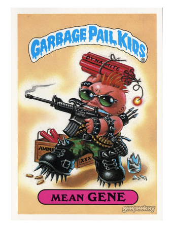 1986 GARBAGE PAIL KIDS 1st SERIES GIANT CARD #35 WRINKLY RANDY VINTAGE USA GPK 